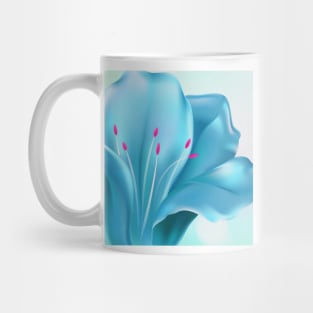 Floral Art - Turquoise Mug
